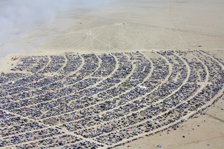 7S5 to DVT trip - aerial - Nevada - Black Rock City - Burning Man