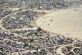 7S5 to DVT trip - aerial - Nevada - Black Rock City - Burning Man