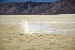 7S5 to DVT trip - aerial - Nevada - Black Rock City - Burning Man airstrip