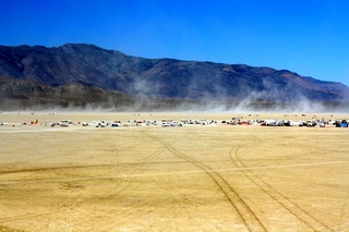 7S5 to DVT trip - aerial - Nevada - Black Rock City - Burning Man