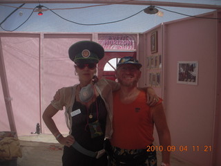 7S5 to DVT trip - Nevada - Black Rock City - Burning Man 'Customs' official and Adam