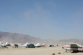 7S5 to DVT trip - Nevada - Black Rock City - Burning Man airplanes