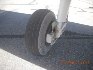 7S5 to DVT trip - N8377W 'whitewall' tire from Burning Man dist