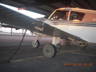 108 7b4. 7S5 to DVT trip - N8377W at DVT with 'whitewall' tires from Burning Man dust