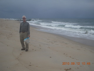 Sea Girt - seagull in the sand