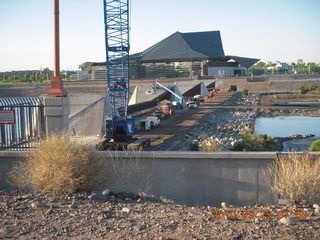 Tempe Town Lake dam construction