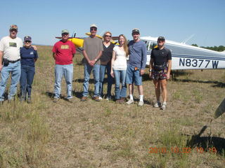 Me-Own airstrip ad-hoc fly-in group photo