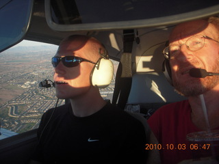 157 7c3. Jon flying N8377W with Adam