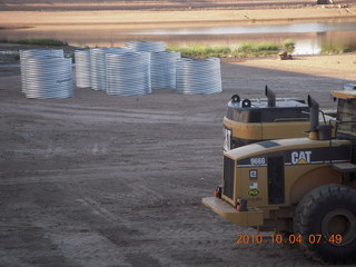 construction on the Mississippi River bridge in Minnesota