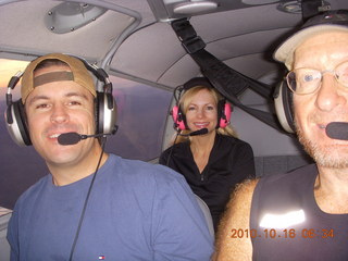 180 7cg. Sean, Kristina, Adam flying in N8377W