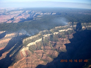 Grand Canyon Caverns (L37) trip - aerial - rain