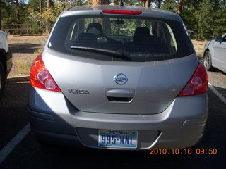 Bryce Canyon - our rental car