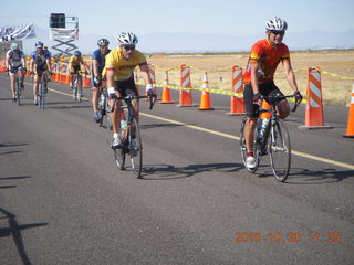 Safford fly-in and half marathon - bicyclists