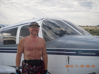 198 7dl. Adam and N8377W at Bagdad Airport after run