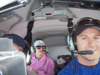 207 7dl. Elizabeth and Dave flying in N8377W