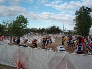 Dan High's photo - Arizona Ironman  first transition - Jon Tracy