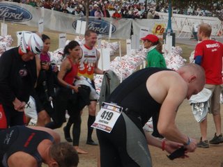 Dan High's photo - Arizona Ironman  first transition - Jon Tracy