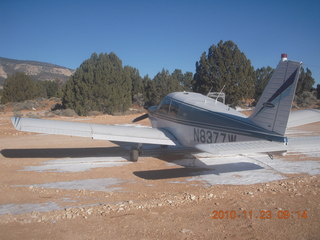 210 7dp. Moab trip - N8377W at Navajo Mountain airstrip