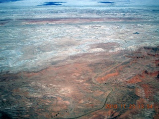 Moab trip - aerial White Wash Sand Dunes airstrip