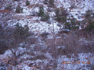 Moab trip - drive to Canyonlands Needles snow covered road