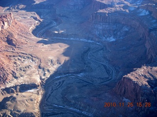 72 7dr. Moab trip - aerial - Dirty Devil airstrip