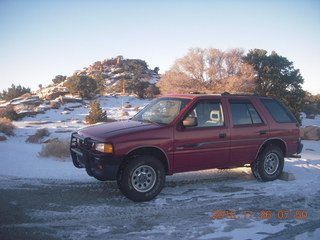 13 7ds. Moab trip - Isuzu Rodeo at Needles Overlook