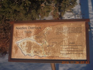 Moab trip - Needles Overlook - sign