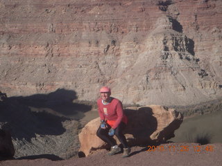 Moab trip - Needles - Confluence Overlook hike - view + Adam