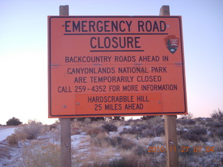 Moab trip - Mineral Canyon (Bottom) road sign