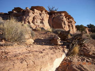 Moab trip - Canyonlands Lathrop hike - Adam with ice in beard