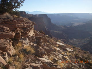 Moab trip - Canyonlands Lathrop hike - Adam with ice in beard