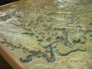 Moab trip - Canyonlands visitor center relief map