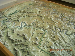 Moab trip - Canyonlands visitor center relief map