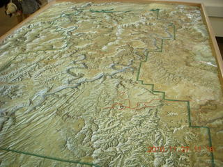 Moab trip - Canyonlands visitor center relief map