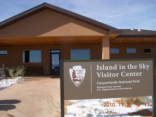 Moab trip - Canyonlands visitor center sign