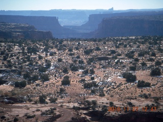 Moab trip - aerial - Green River canyon - washed out switchbacks on road