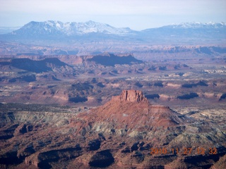 Moab trip - aerial - Canyonlands - snow