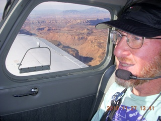 Moab trip - aerial - Utah - Adam flying N8377W