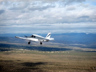 245 7ej. Sean picture - aerial - N8377W in flight