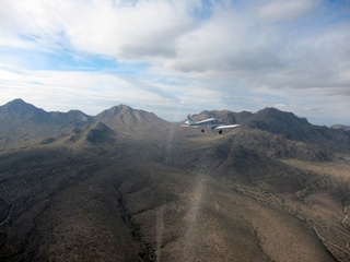 Sean picture - aerial - N8377W in flight