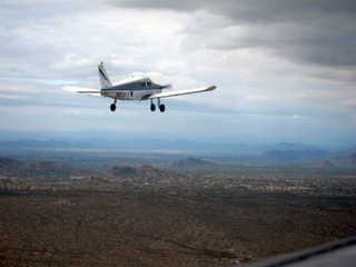 Sean picture -  aerial - N8377W in flight