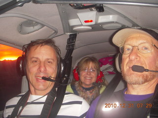 268 7ex. Luiz, Sheri, Adam flying in N8377W