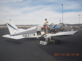 46 7f2. Zion National Park trip - unpacking N8377W