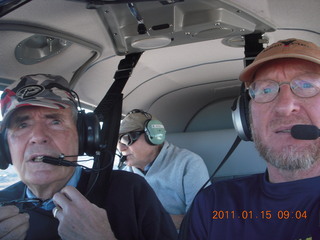 Bernie, Pete, and Adam flying in N8377W