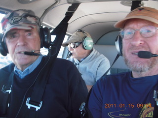 99 7ff. Bernie, Pete, and Adam flying in N8377W