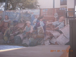 Prescott hike with Verna - library mural