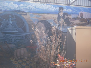 Prescott hike with Verna - library mural