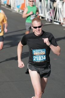 P.F.Chang half marathon - Adam posing after finish