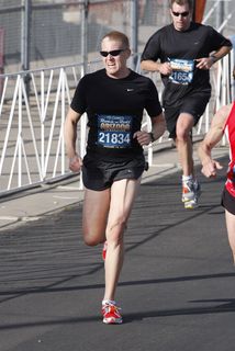 P.F.Chang half marathon - Jon posing after finish