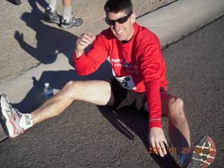 McDowell-Sonoran Challenge - Kevin stretching